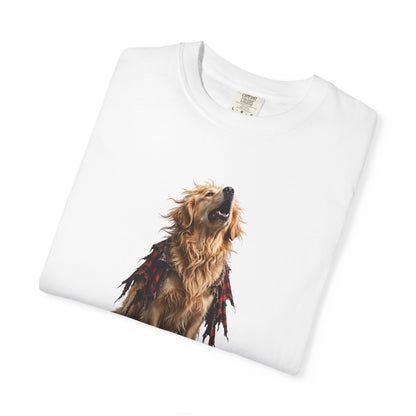 Golden Retriever Wolfman Tee | Funny Halloween Dog Shirt