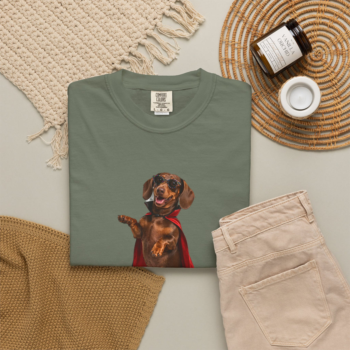 Dachshund Here For The Boos Tee | Funny Halloween Dog Shirt