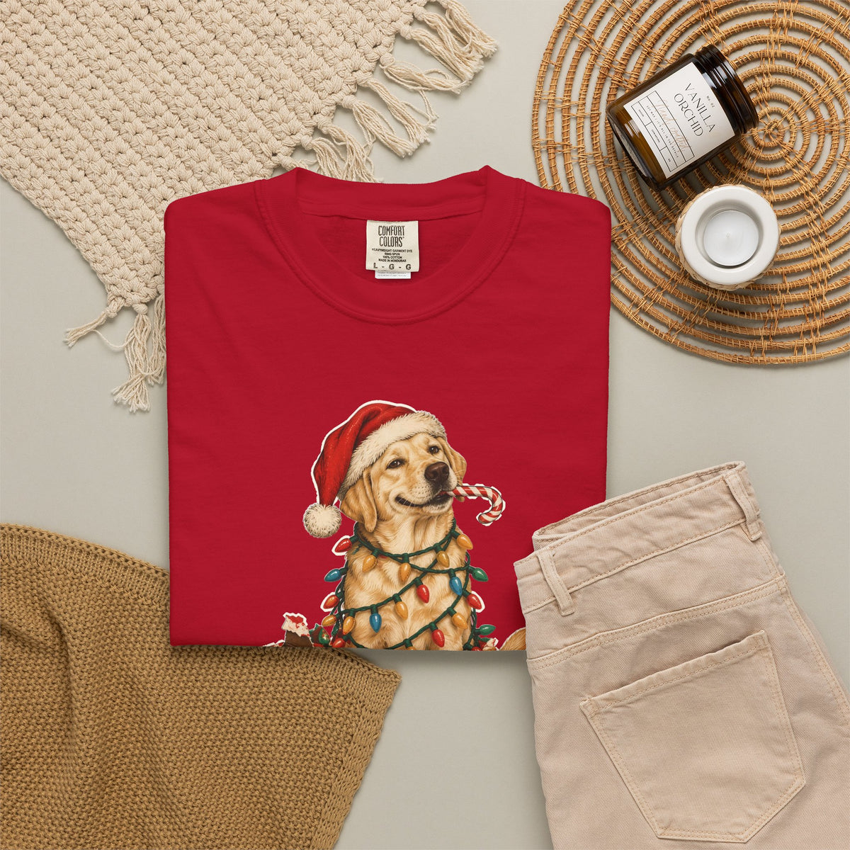 Naughty List Champion Labrador Retriever Christmas Tee