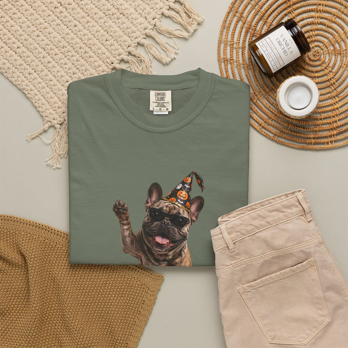 French Bulldog Here For The Boos Tee | Funny Halloween Dog Shirt