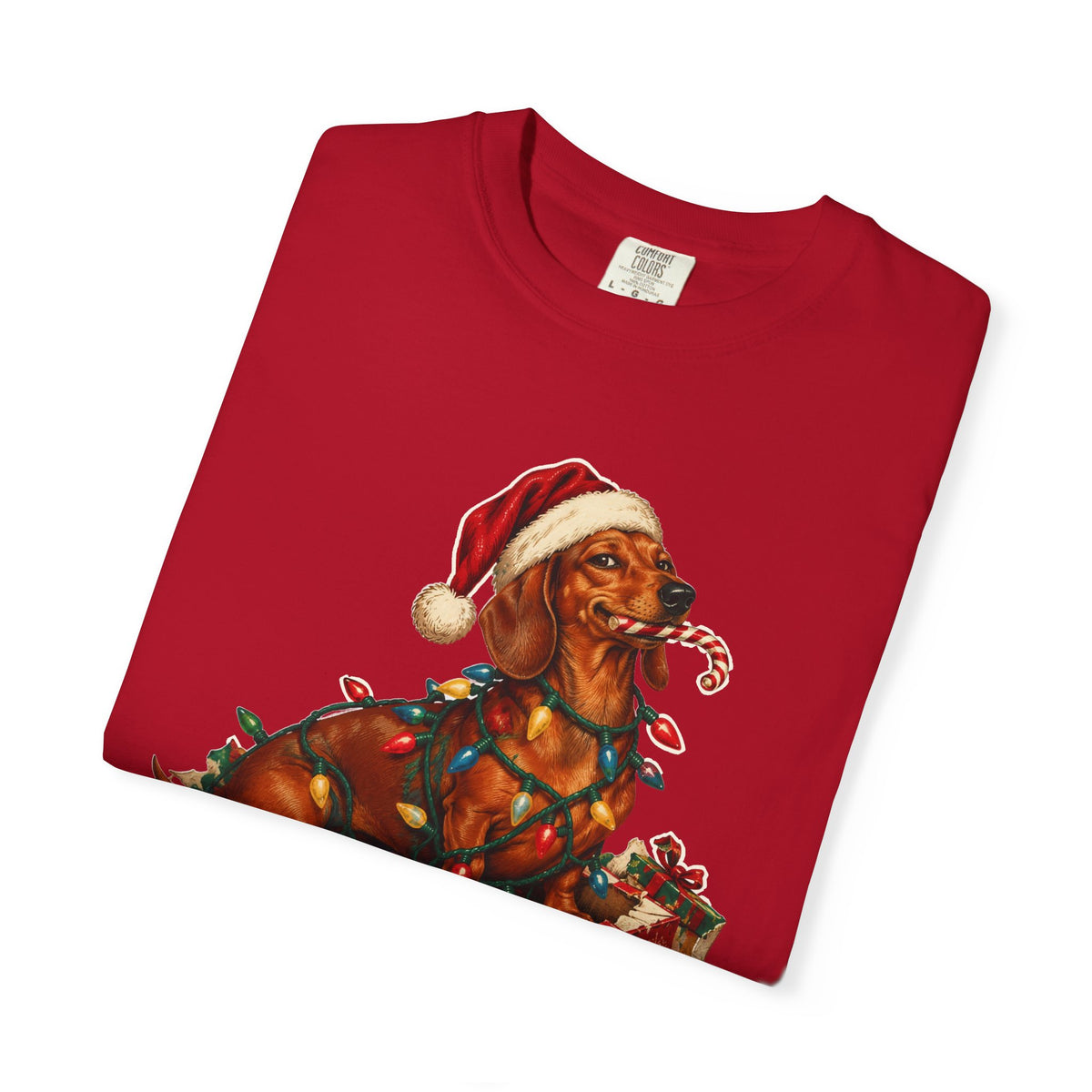 Naughty List Champion Dachshund Christmas Tee