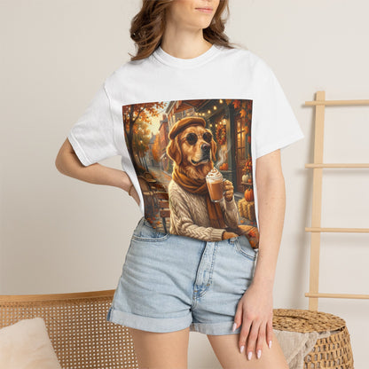 Golden Retriever Pumpkin Spice Tee | Funny Fall Dog Graphic Shirt