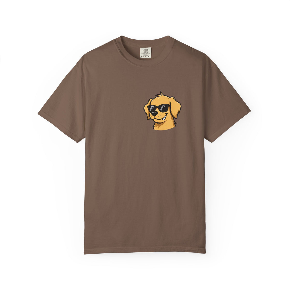 Certified Bad Influence Golden Retriever Pocket Tee | Funny Dog Shirt