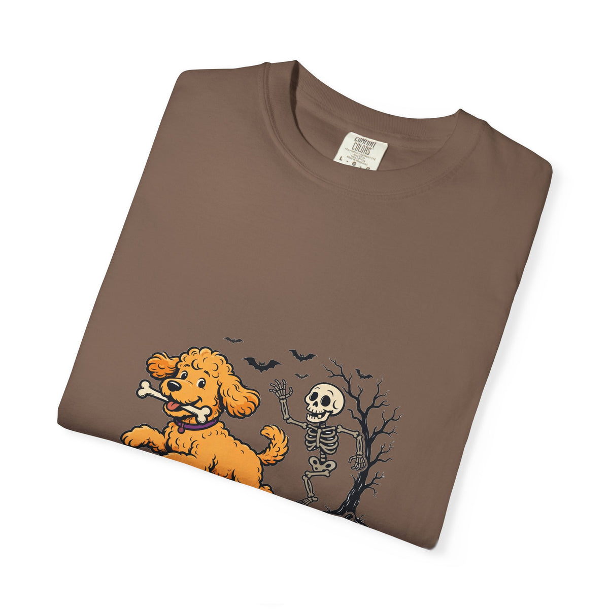 Goldendoodle Skeleton Halloween Tee | Funny Spooky Dog Shirt