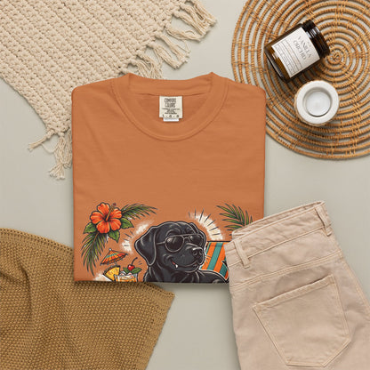 Labrador Retriever Pool Rules Tee | Funny Summer Dog Graphic Shirt