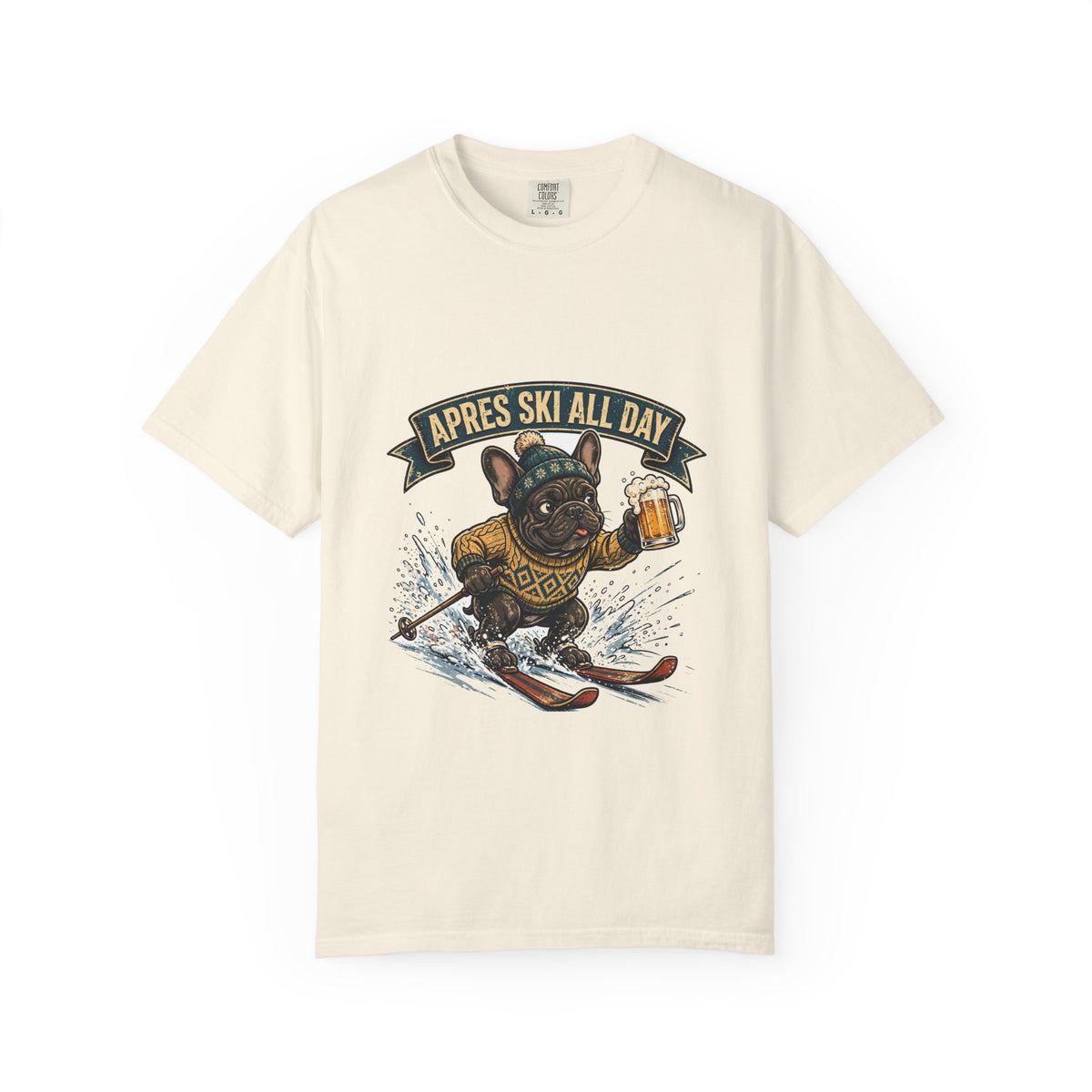 French Bulldog Apres Ski Tee | Funny Winter Dog Graphic Shirt