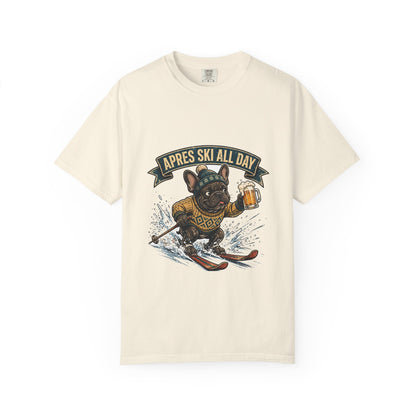 French Bulldog Apres Ski Tee | Funny Winter Dog Graphic Shirt