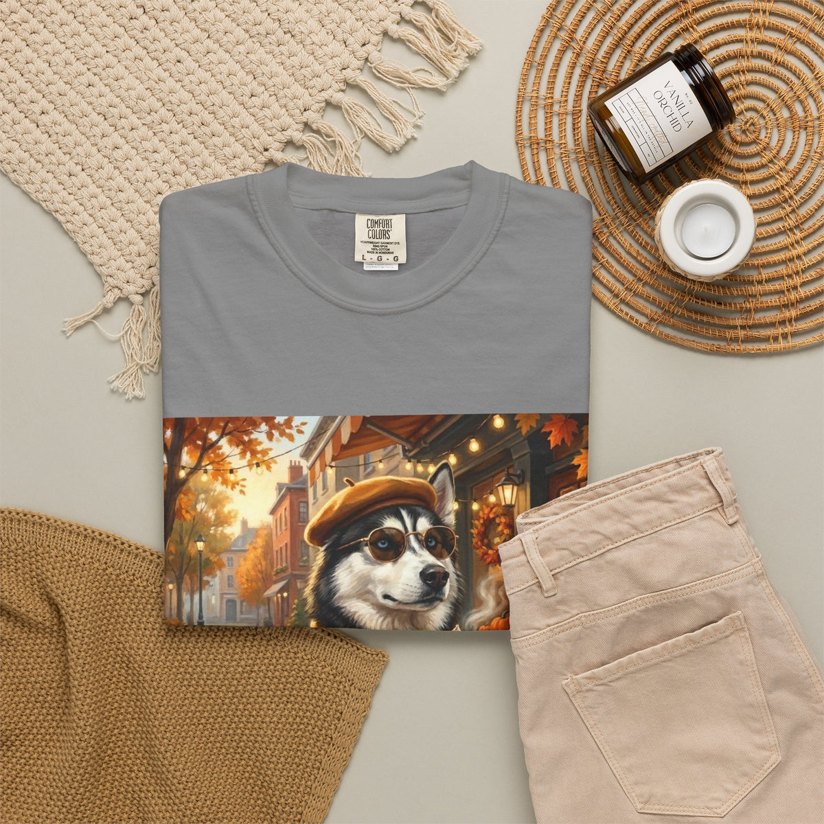 Siberian Husky Pumpkin Spice Tee | Funny Fall Dog Graphic Shirt
