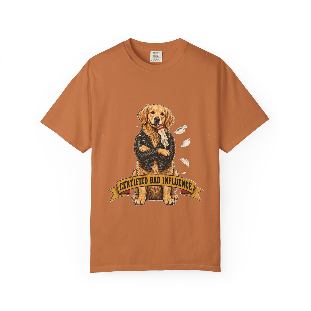 Certified Bad Influence Golden Retriever T-Shirt