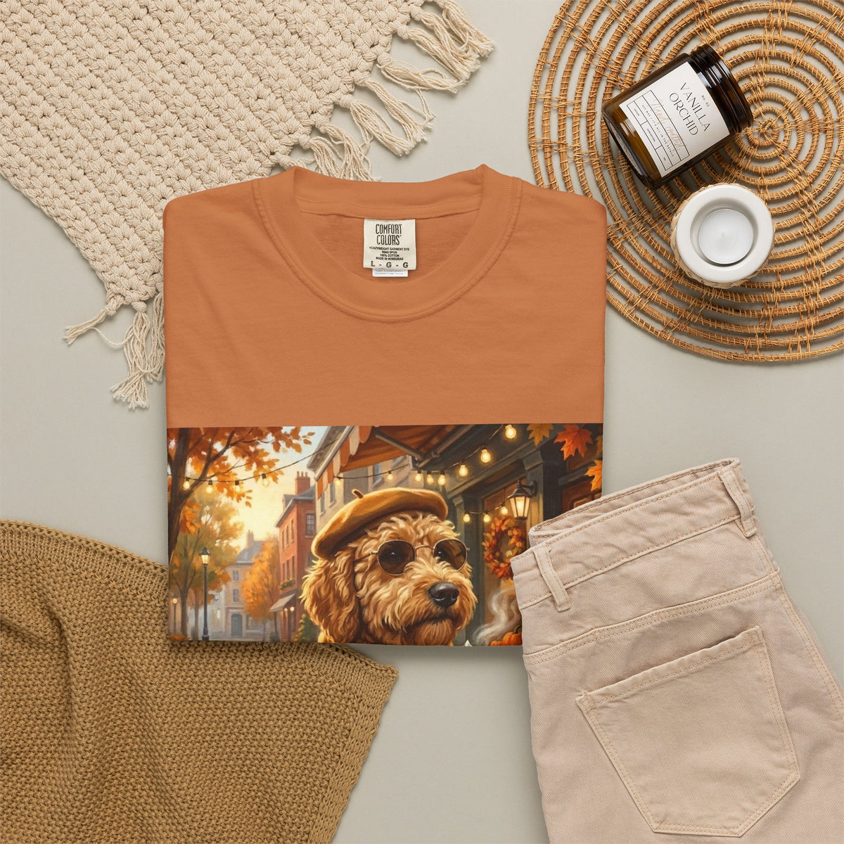 Goldendoodle Pumpkin Spice Tee | Funny Fall Dog Graphic Shirt