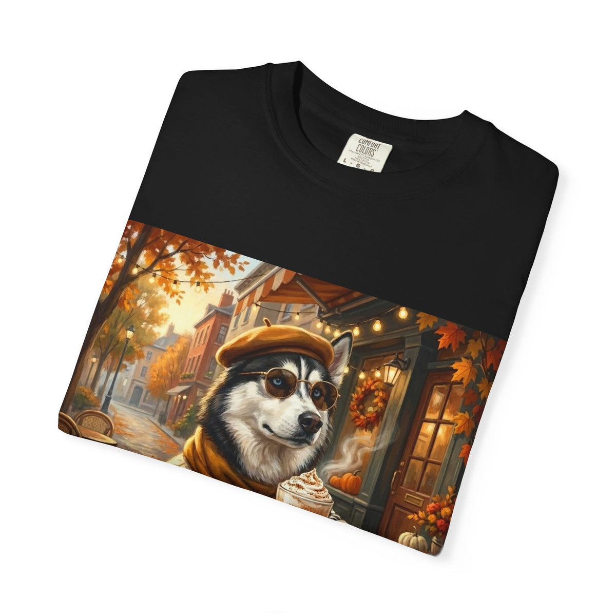 Siberian Husky Pumpkin Spice Tee | Funny Fall Dog Graphic Shirt