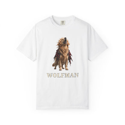 Golden Retriever Wolfman Tee | Funny Halloween Dog Shirt