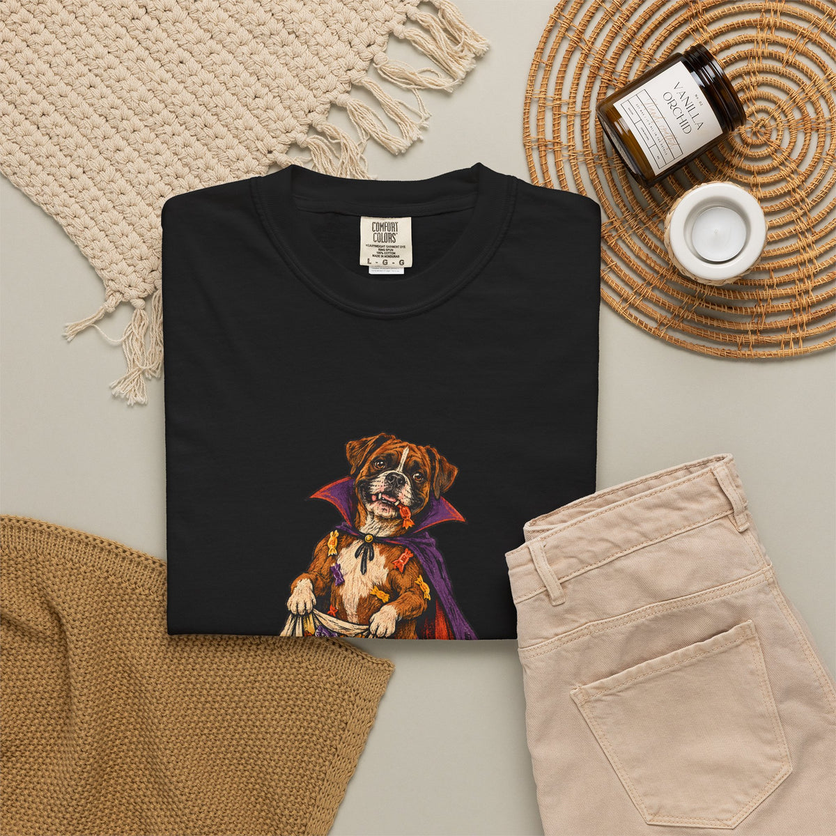 I Ate the Whole Bowl Boxer Halloween Tee