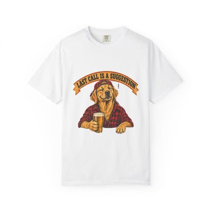 Last Call Larry Labrador Retriever Bar Tee