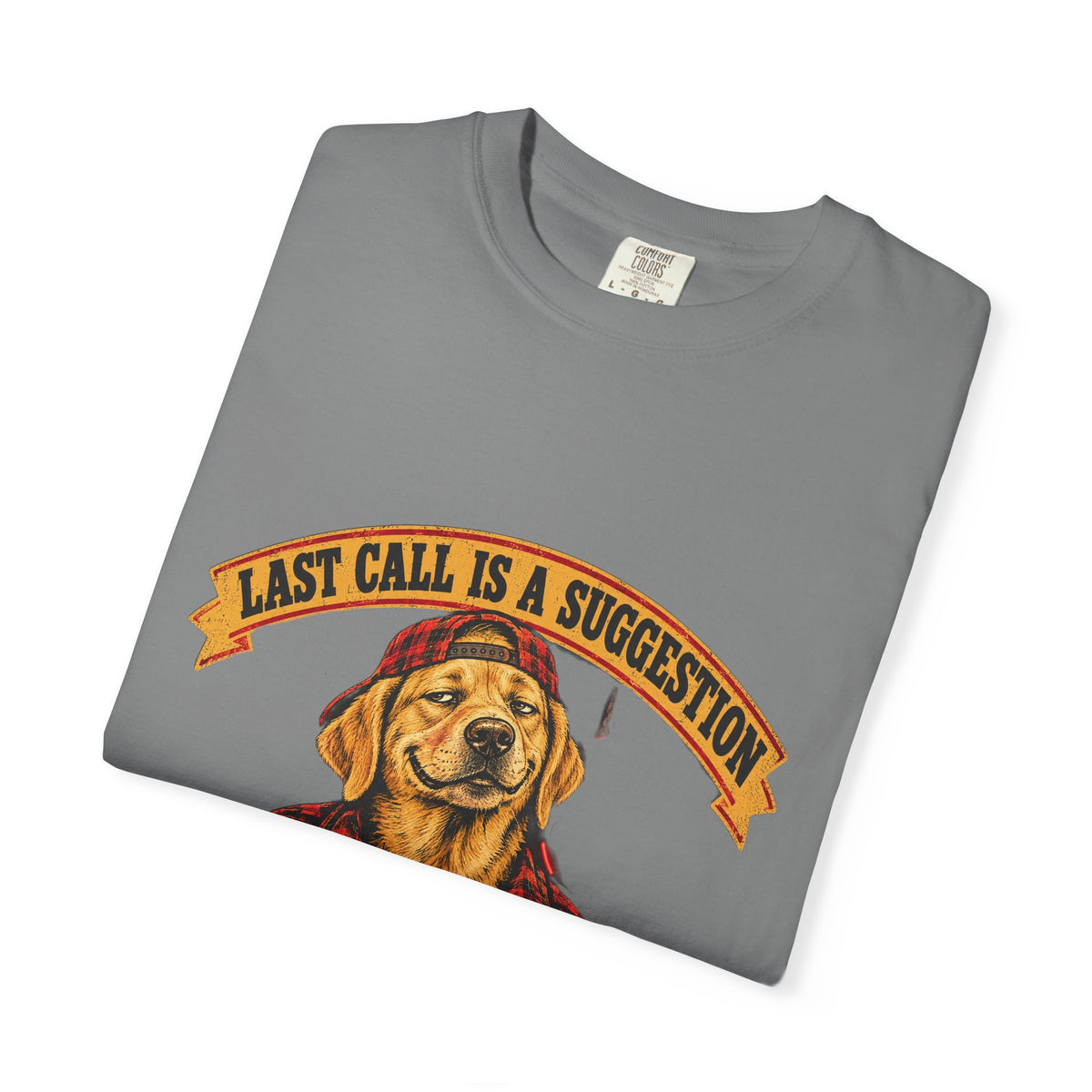 Last Call Larry Labrador Retriever Bar Tee