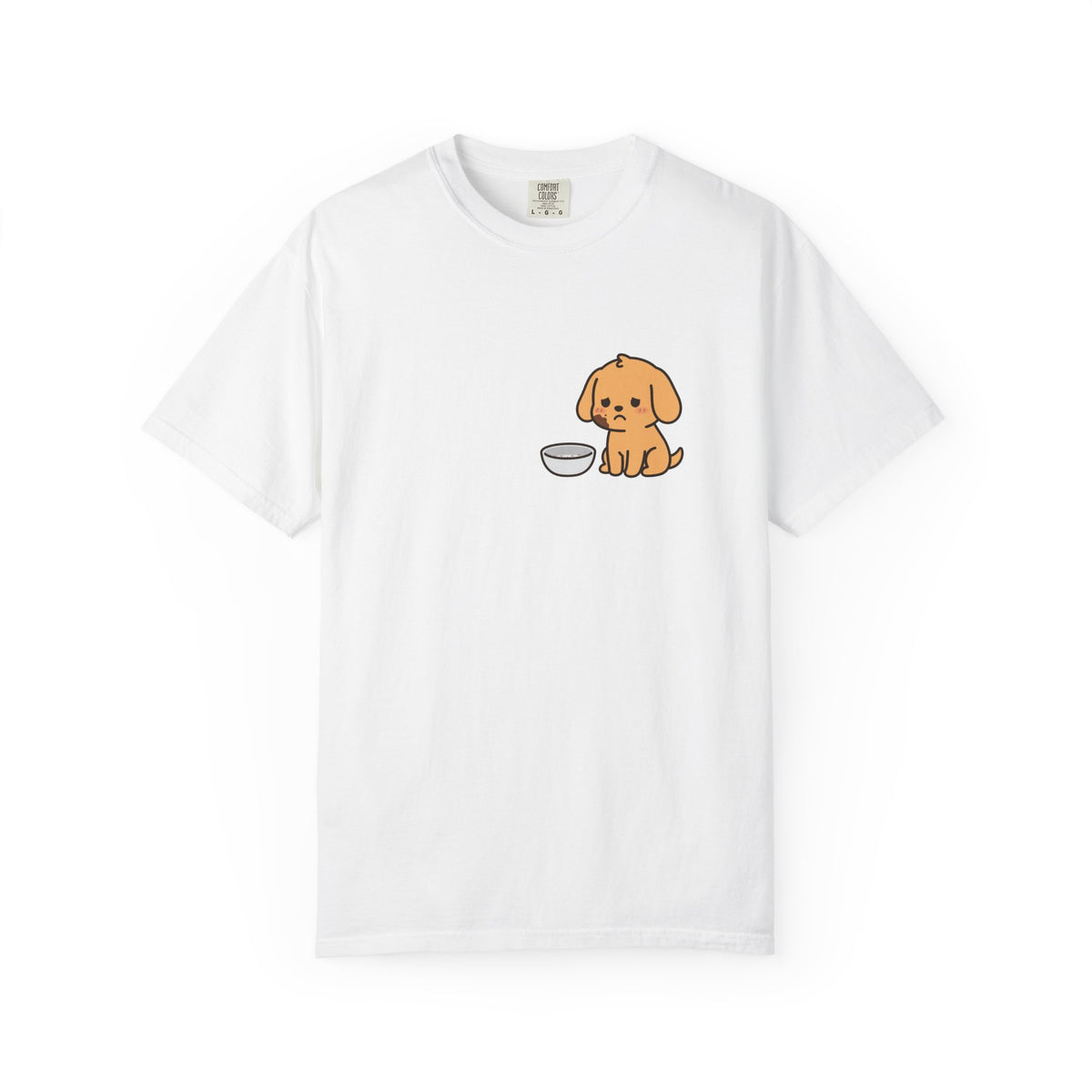 I Ate the Whole Bowl Golden Retriever Pocket Tee | Funny Halloween Dog Shirt