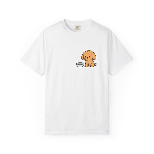 I Ate the Whole Bowl Golden Retriever Pocket Tee | Funny Halloween Dog Shirt