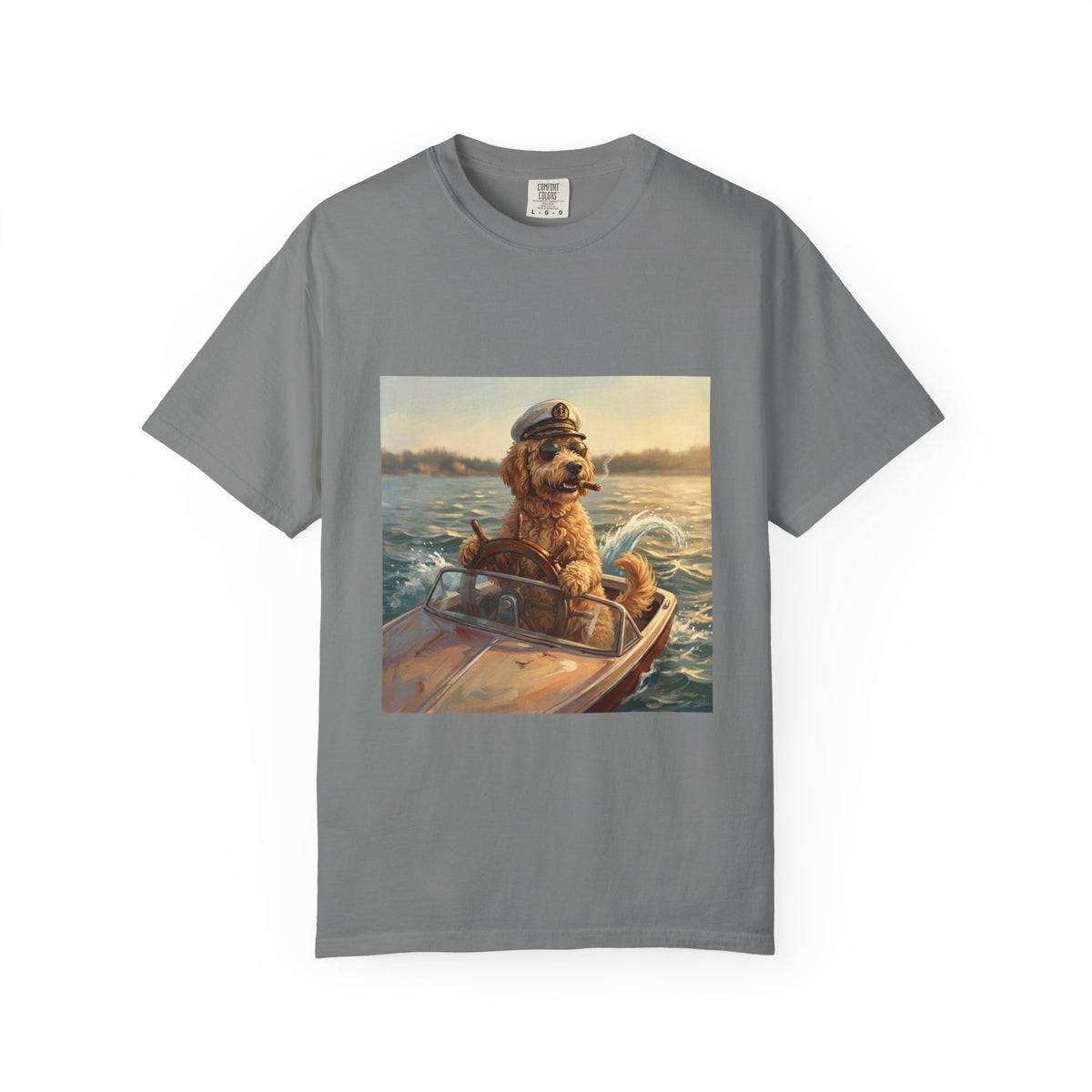 Goldendoodle Captain Tee | Funny Summer Dog Graphic Shirt
