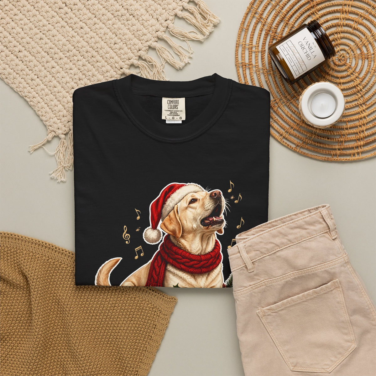 Merry Woofmas Labrador Retriever Christmas Tee