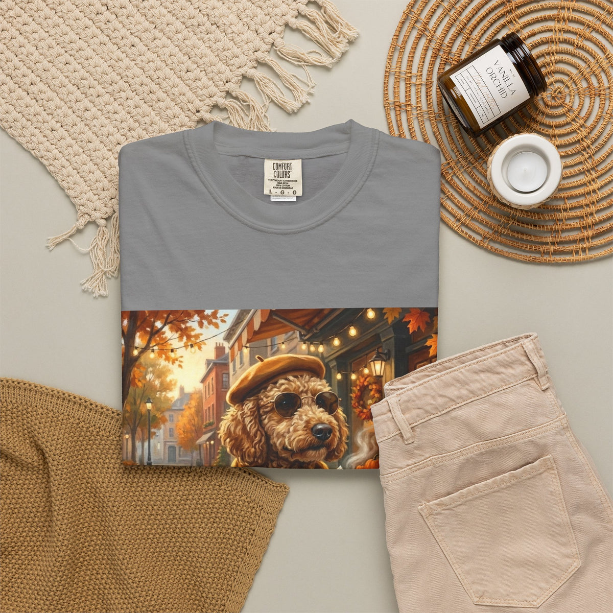 Poodle Pumpkin Spice Tee | Funny Fall Dog Graphic Shirt