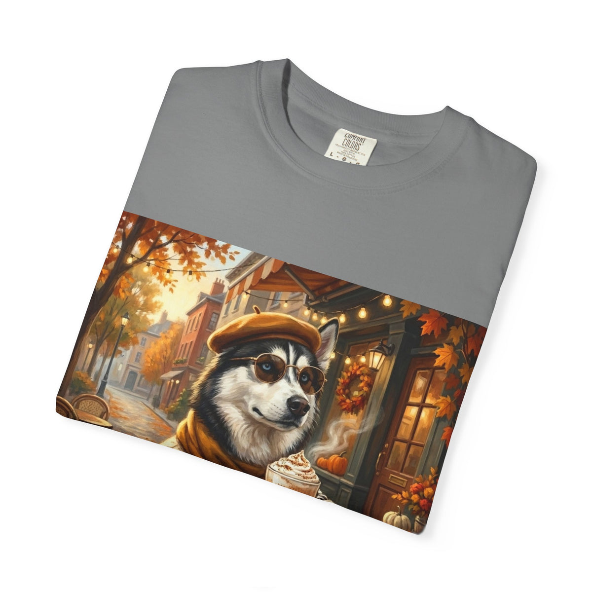 Siberian Husky Pumpkin Spice Tee | Funny Fall Dog Graphic Shirt
