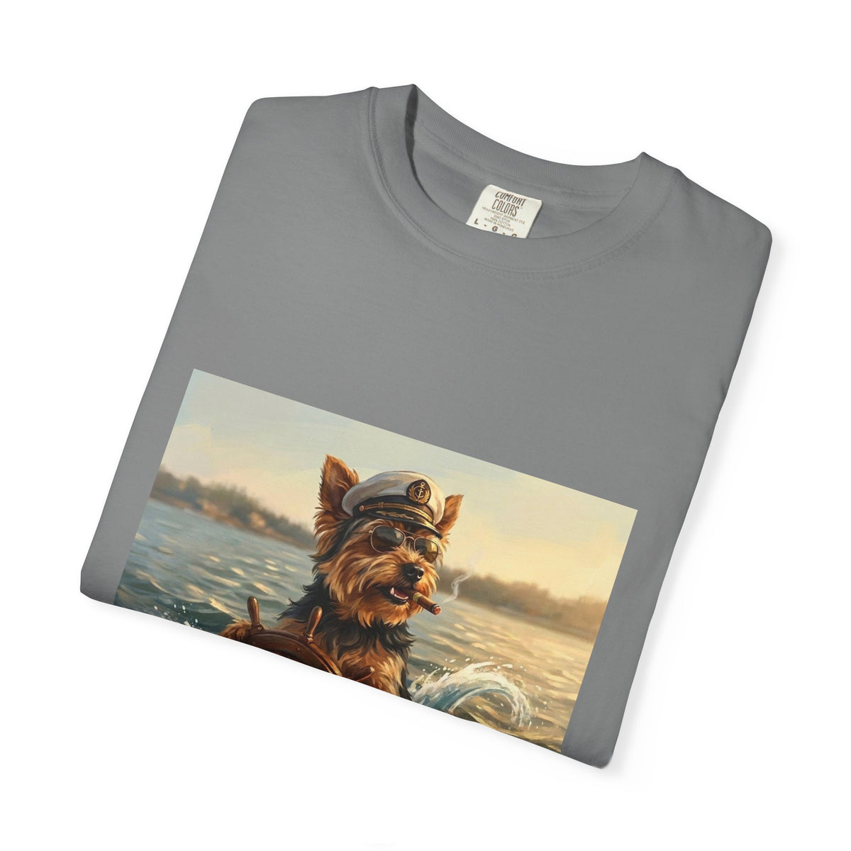 Yorkshire Terrier Captain Tee | Funny Summer Dog Graphic Shirt