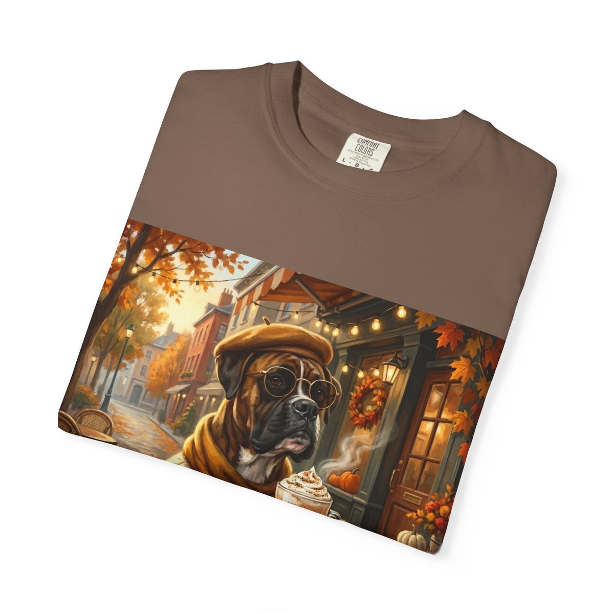 Boxer Pumpkin Spice Tee | Funny Fall Dog Graphic Shirt