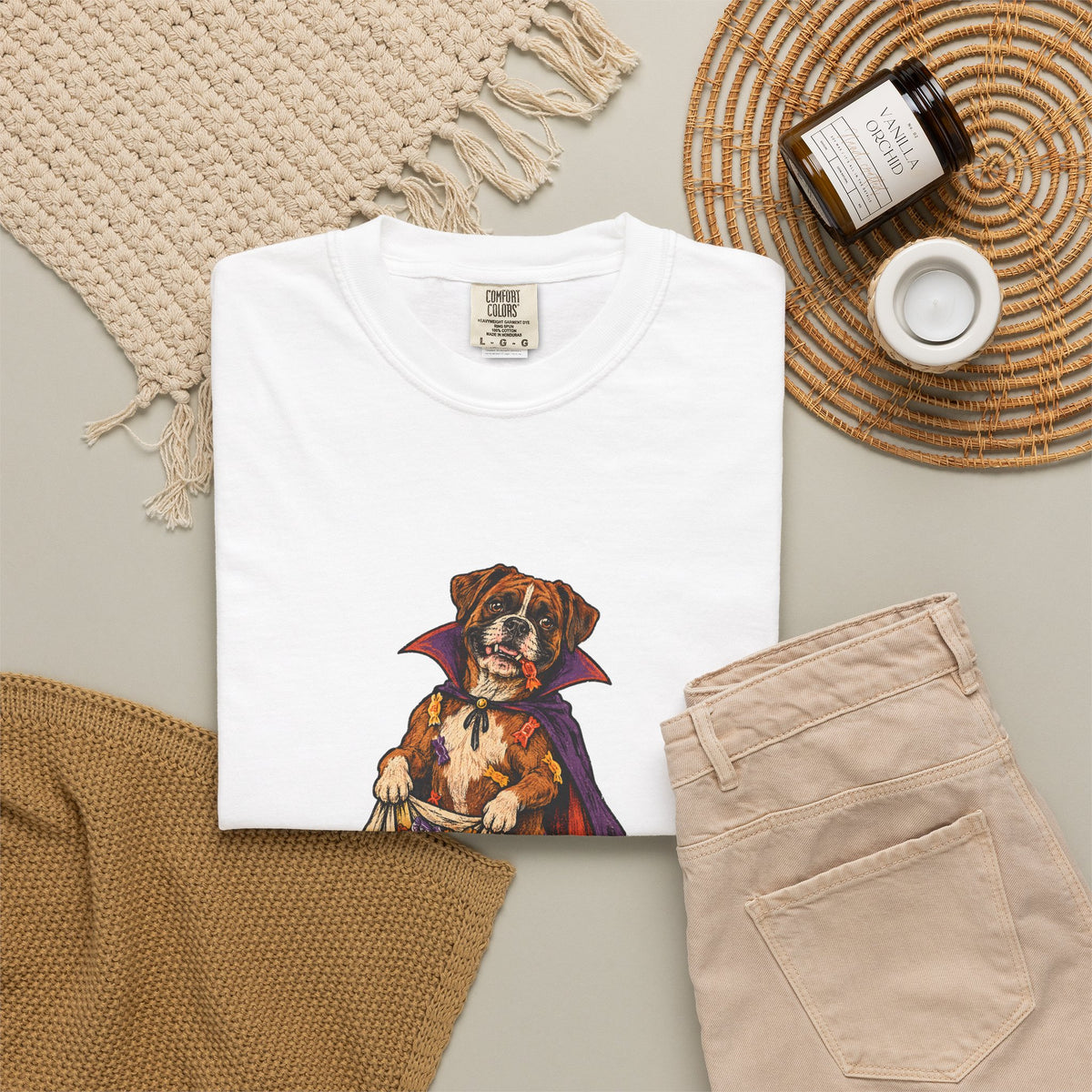 I Ate the Whole Bowl Boxer Halloween Tee