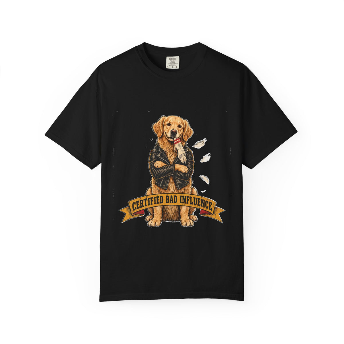 Certified Bad Influence Golden Retriever T-Shirt