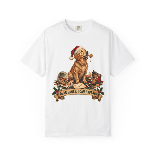 Dear Santa, I Can Explain Golden Retriever Christmas Tee