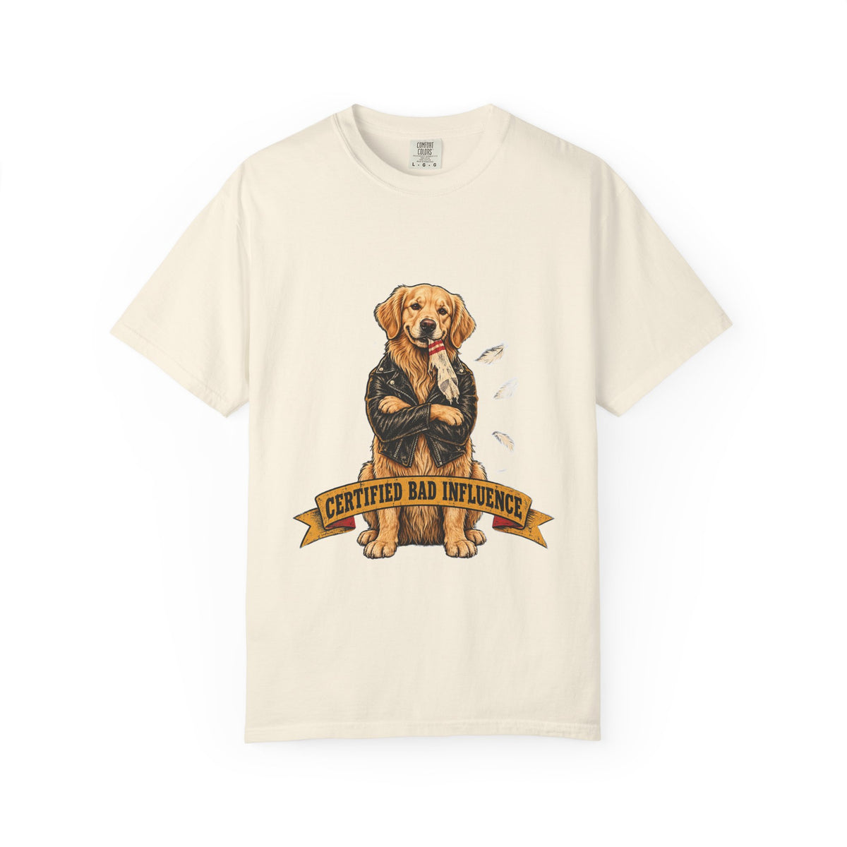 Certified Bad Influence Golden Retriever T-Shirt