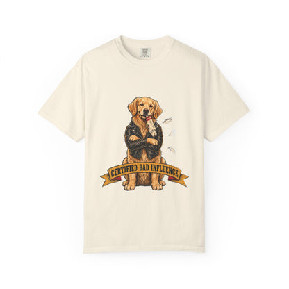 Certified Bad Influence Golden Retriever T-Shirt