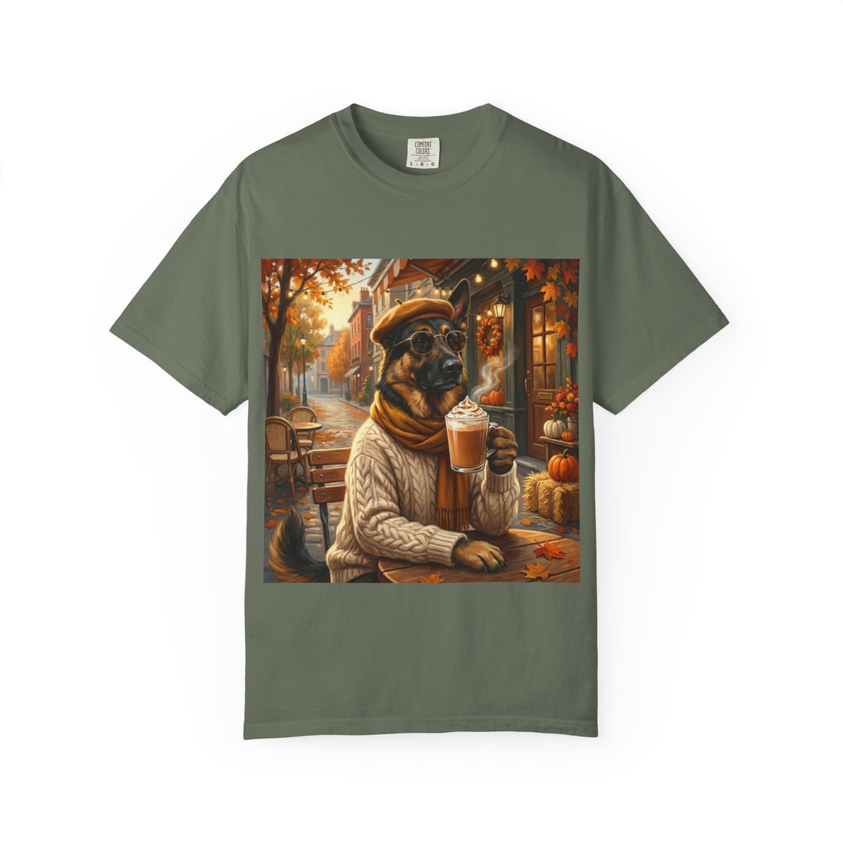 German Shepherd Pumpkin Spice Tee | Funny Fall Dog Graphic Shirt