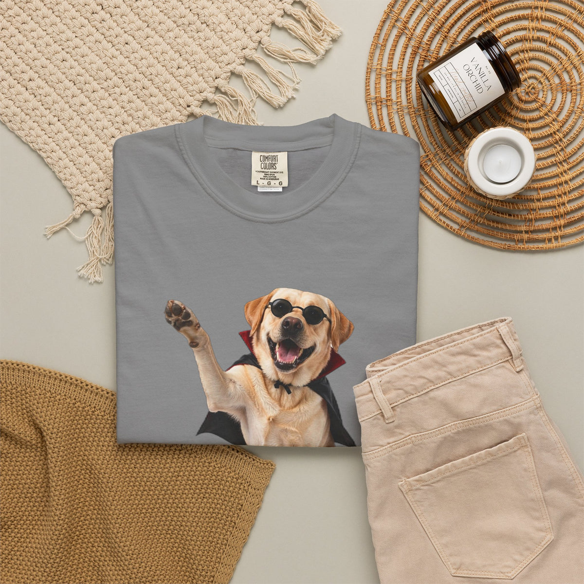 Labrador Retriever Here For The Boos Tee | Funny Halloween Dog Shirt