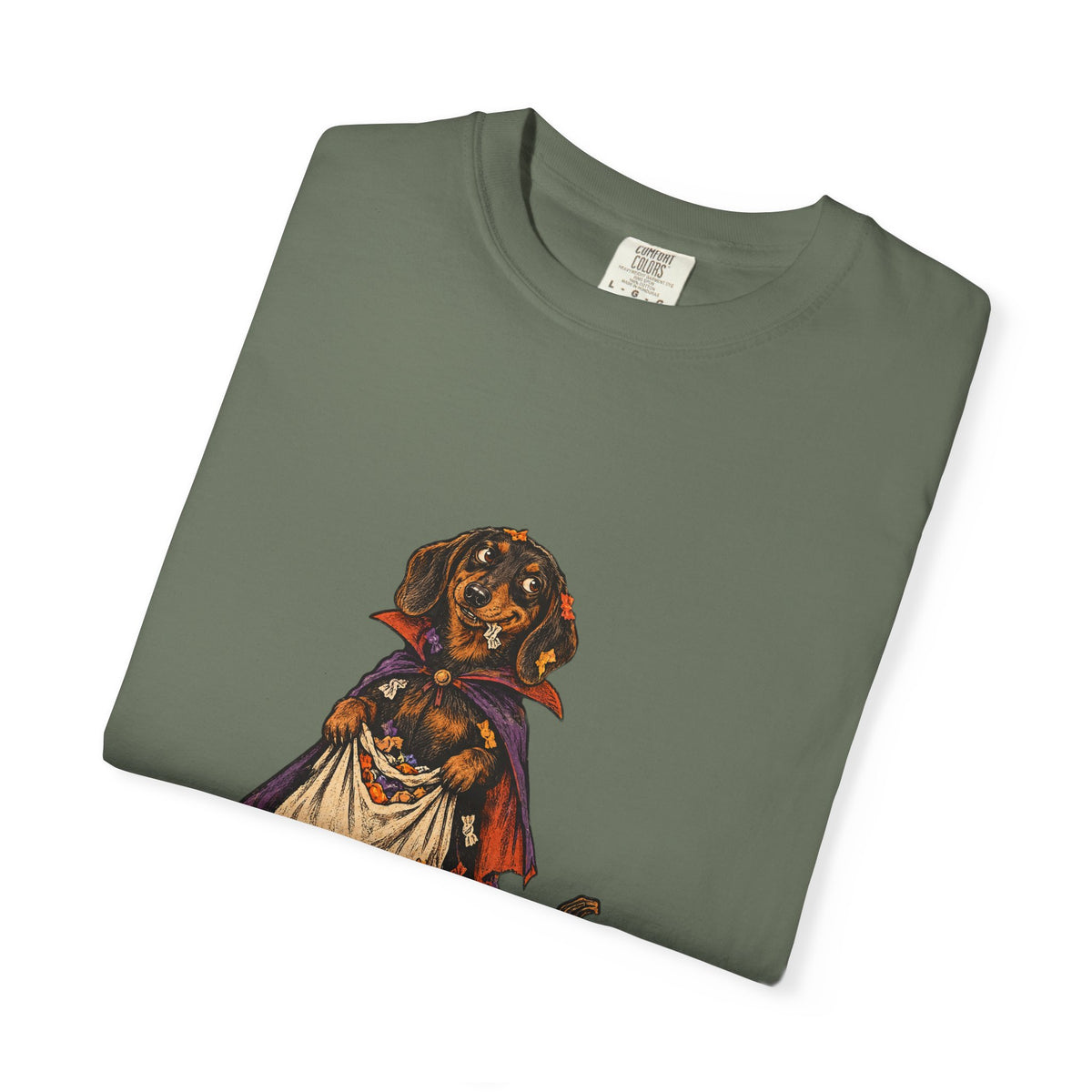 I Ate the Whole Bowl Dachshund Halloween Tee