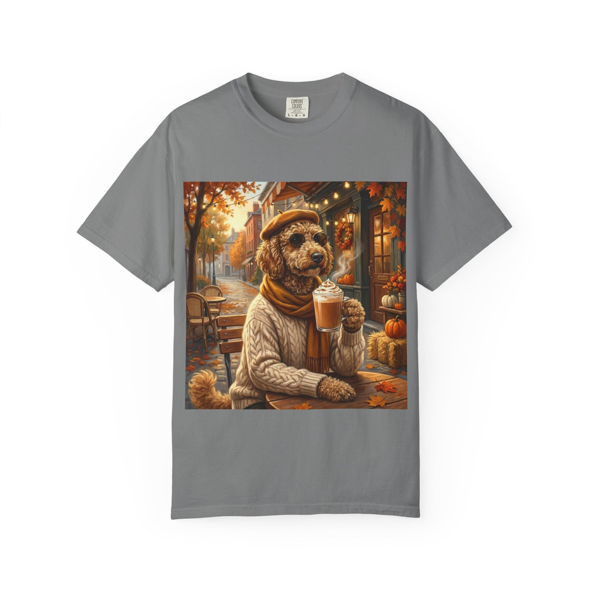 Poodle Pumpkin Spice Tee | Funny Fall Dog Graphic Shirt