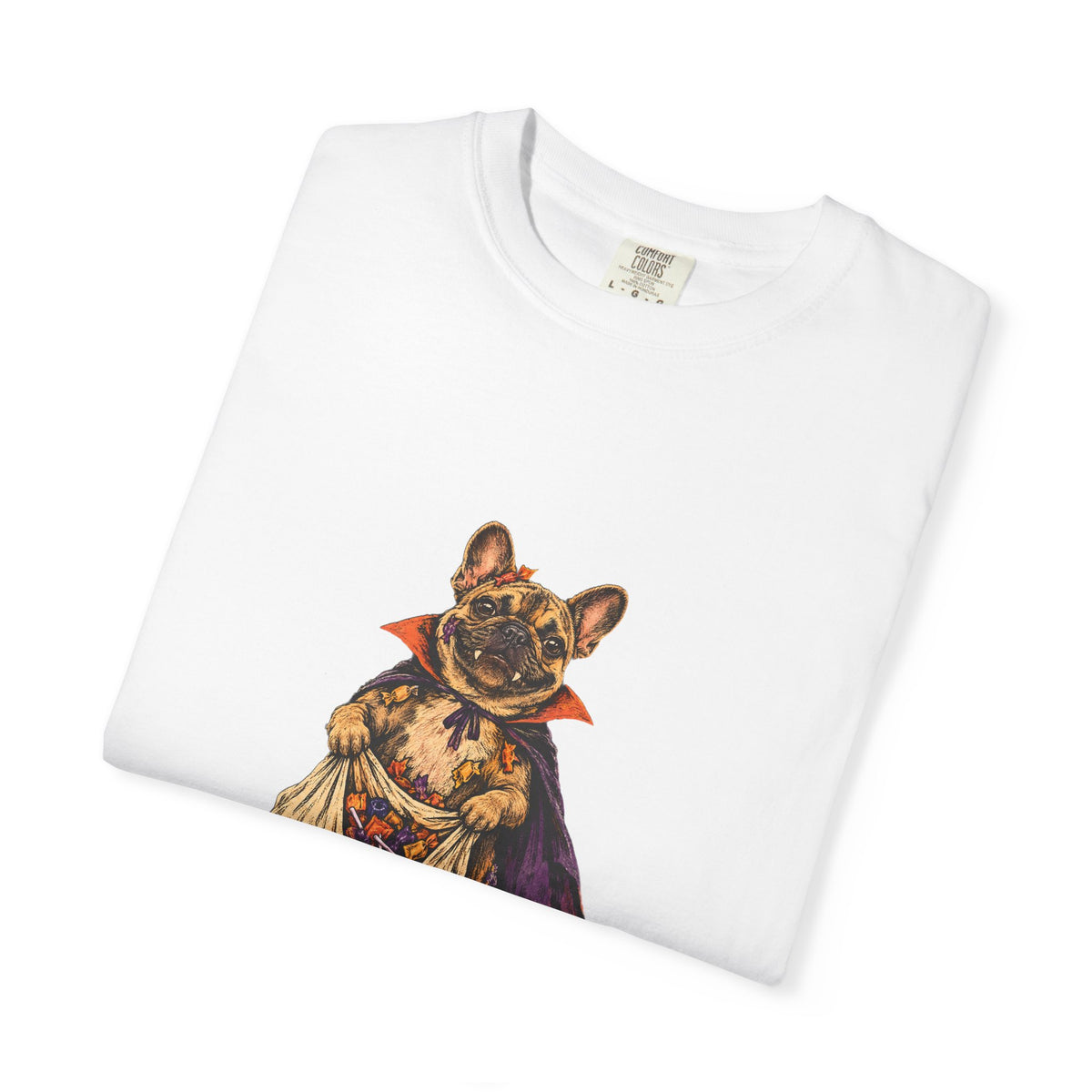 I Ate the Whole Bowl French Bulldog Halloween Tee