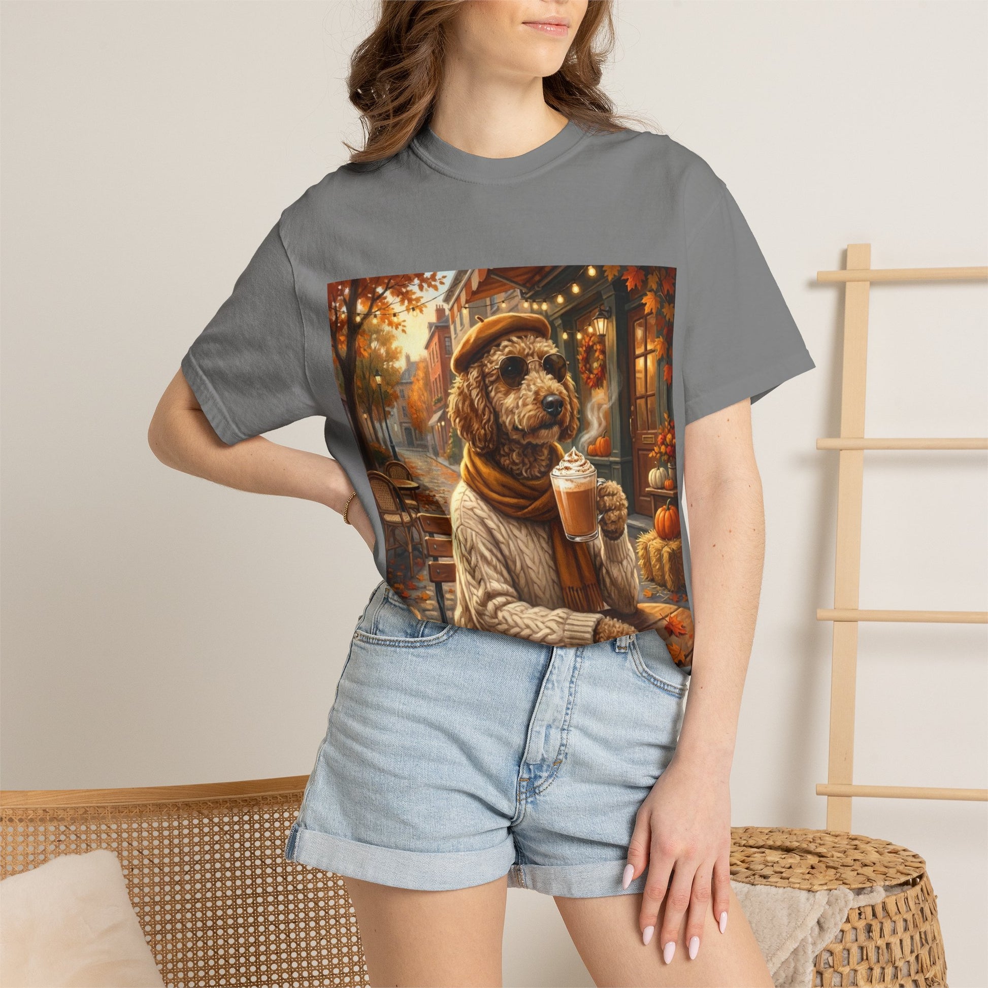 Poodle Pumpkin Spice Tee | Funny Fall Dog Graphic Shirt