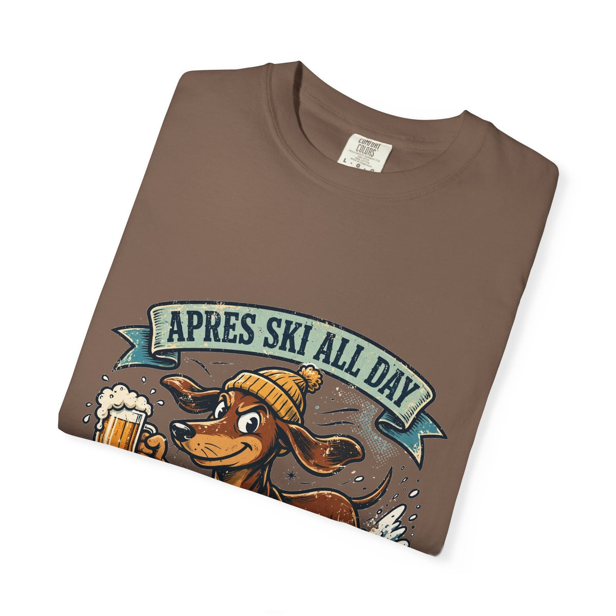 Dachshund Apres Ski Tee | Funny Winter Dog Graphic Shirt
