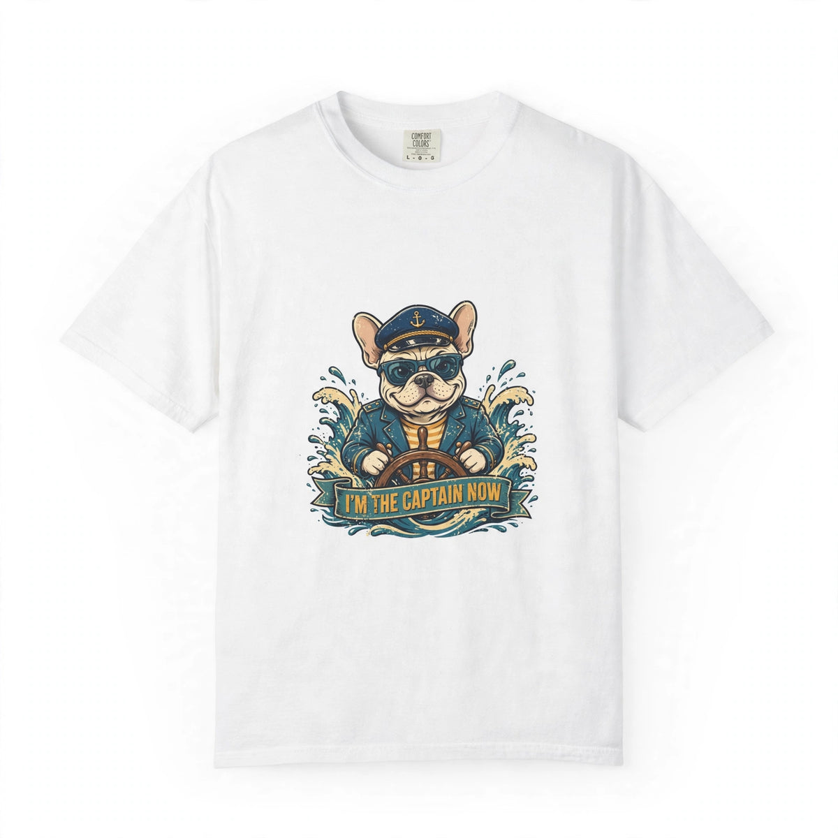 French Bulldog Boat Captain Tee | Funny Summer Dog Graphic Shirt