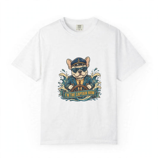 French Bulldog Boat Captain Tee | Funny Summer Dog Graphic Shirt