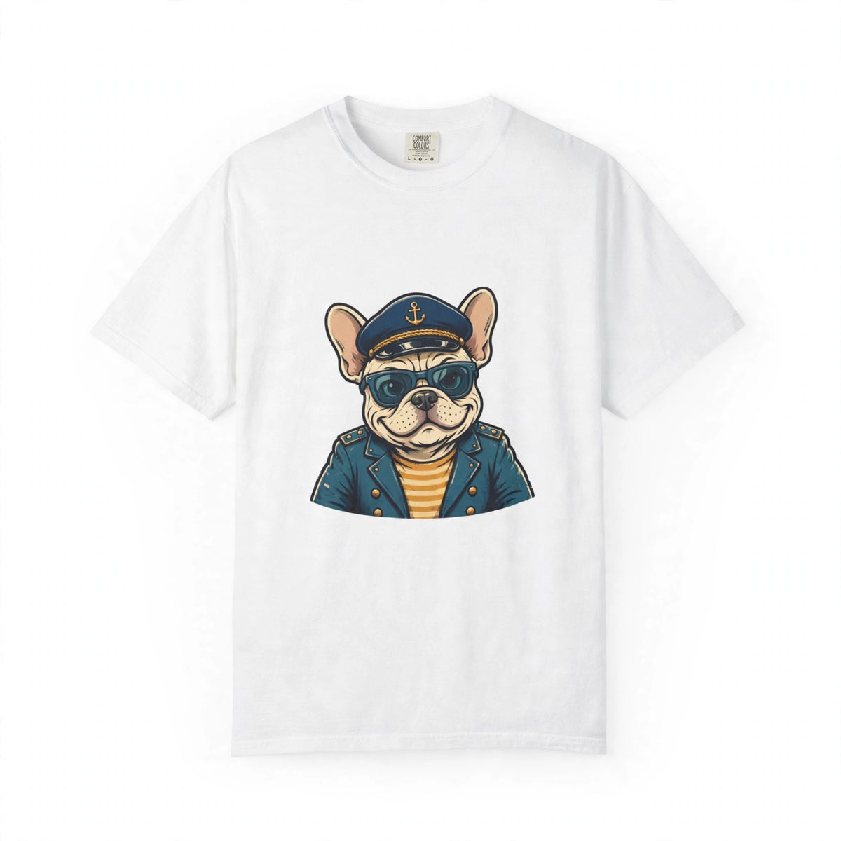 French Bulldog Boat Captain Tee | Funny Summer Dog Graphic Shirt