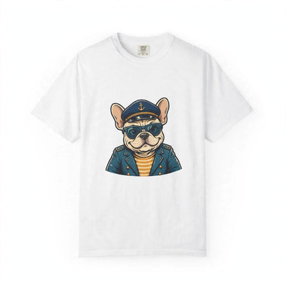 French Bulldog Boat Captain Tee | Funny Summer Dog Graphic Shirt