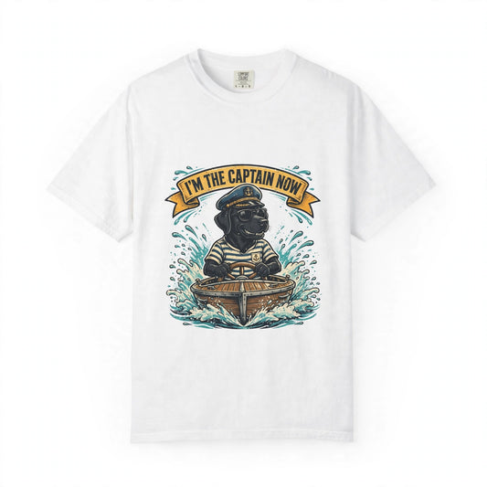 Labrador Retriever Boat Captain Tee | Funny Summer Dog Graphic Shirt