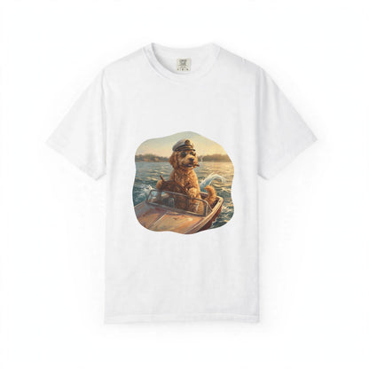 Goldendoodle Captain Tee | Funny Summer Dog Graphic Shirt