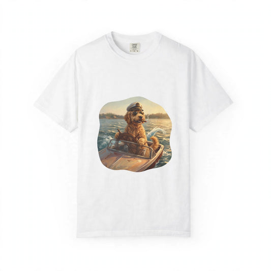 Goldendoodle Captain Tee | Funny Summer Dog Graphic Shirt