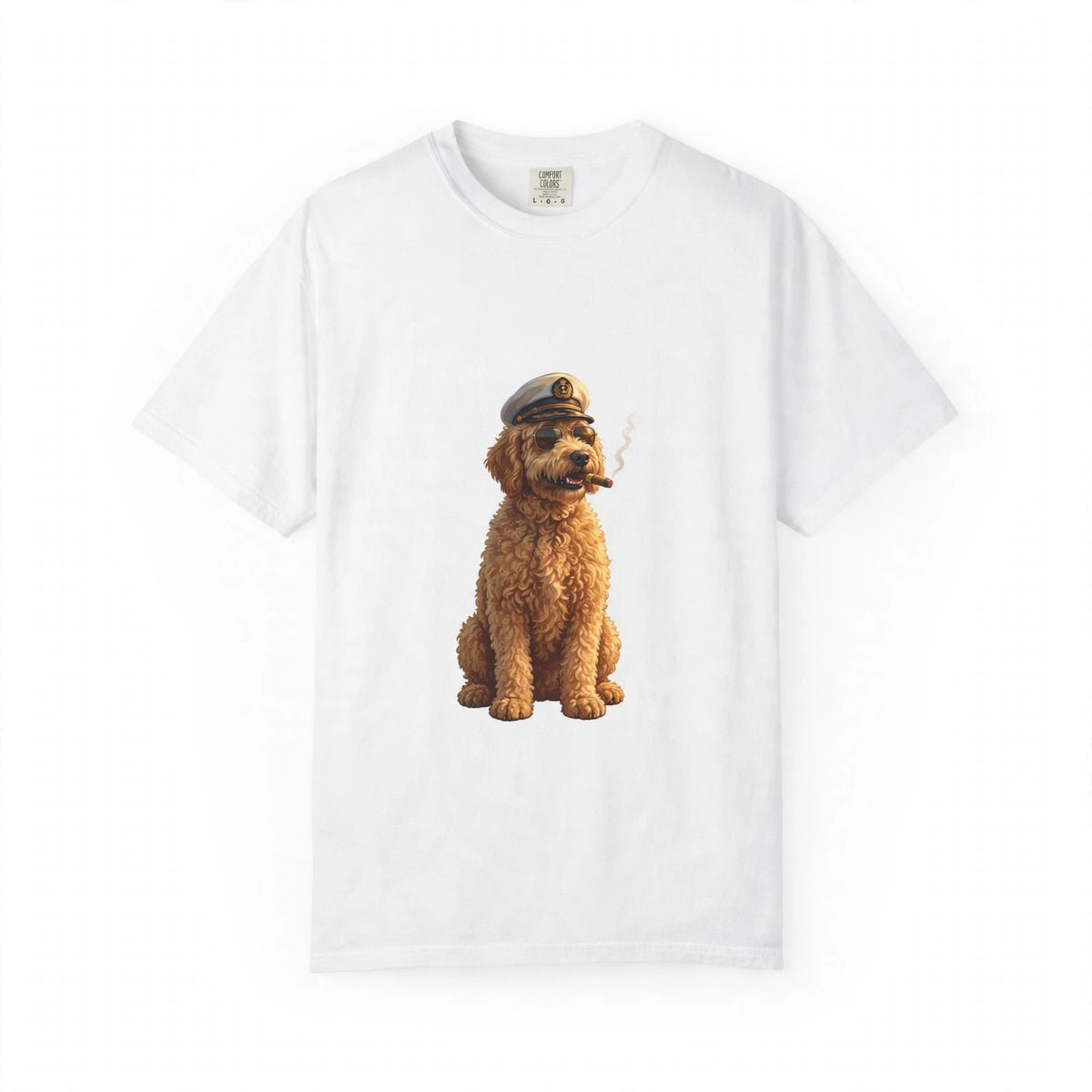 Goldendoodle Captain Tee | Funny Summer Dog Graphic Shirt