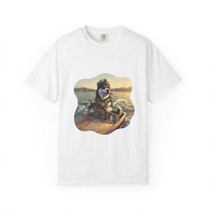 Siberian Husky Captain Tee | Funny Summer Dog Graphic Shirt