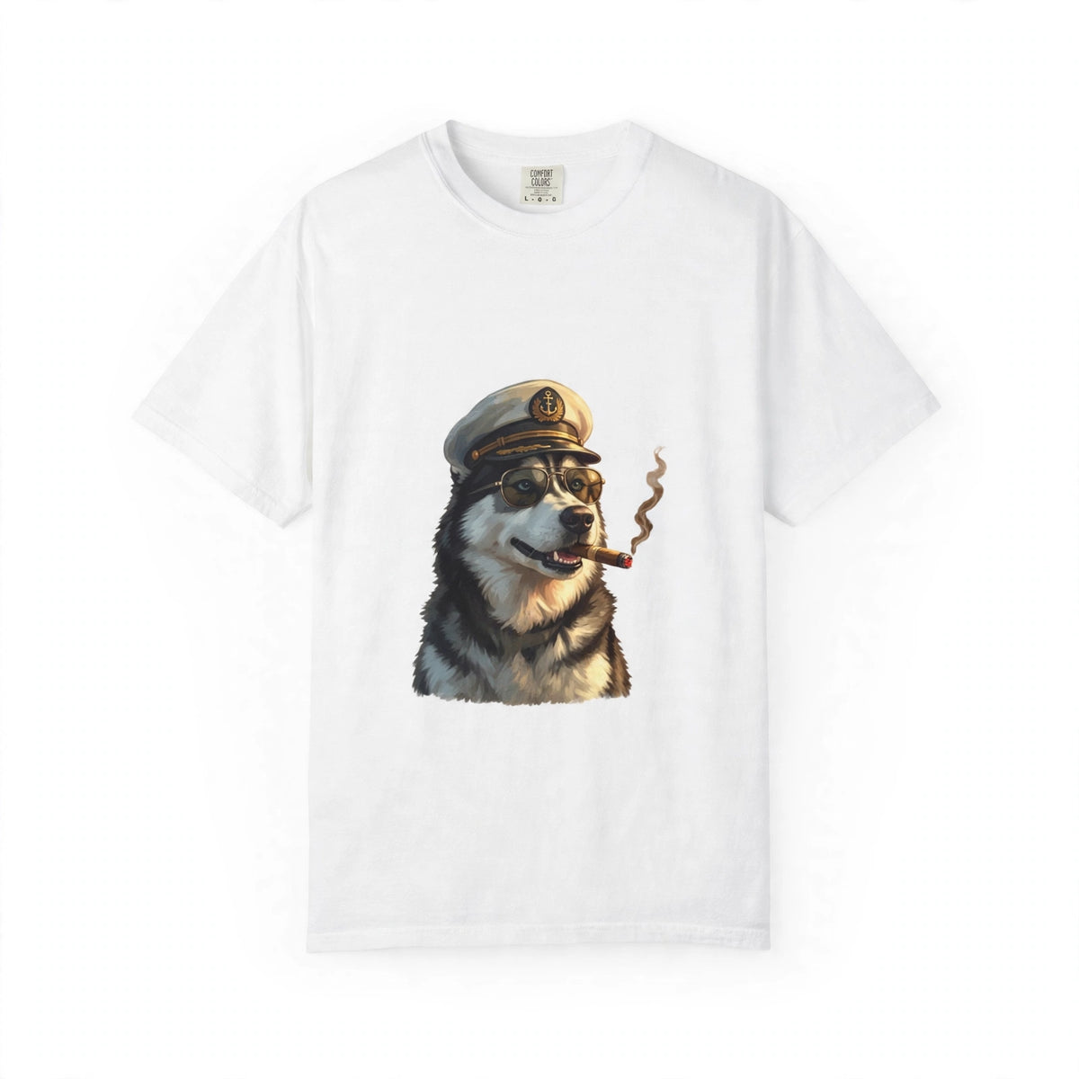 Siberian Husky Captain Tee | Funny Summer Dog Graphic Shirt