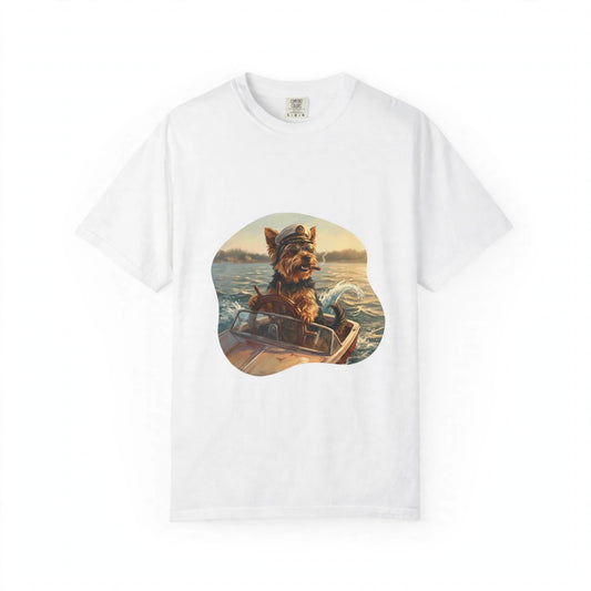 Yorkshire Terrier Captain Tee | Funny Summer Dog Graphic Shirt